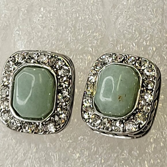 Mini Jade Green Earrings - Picture 1 of 14
